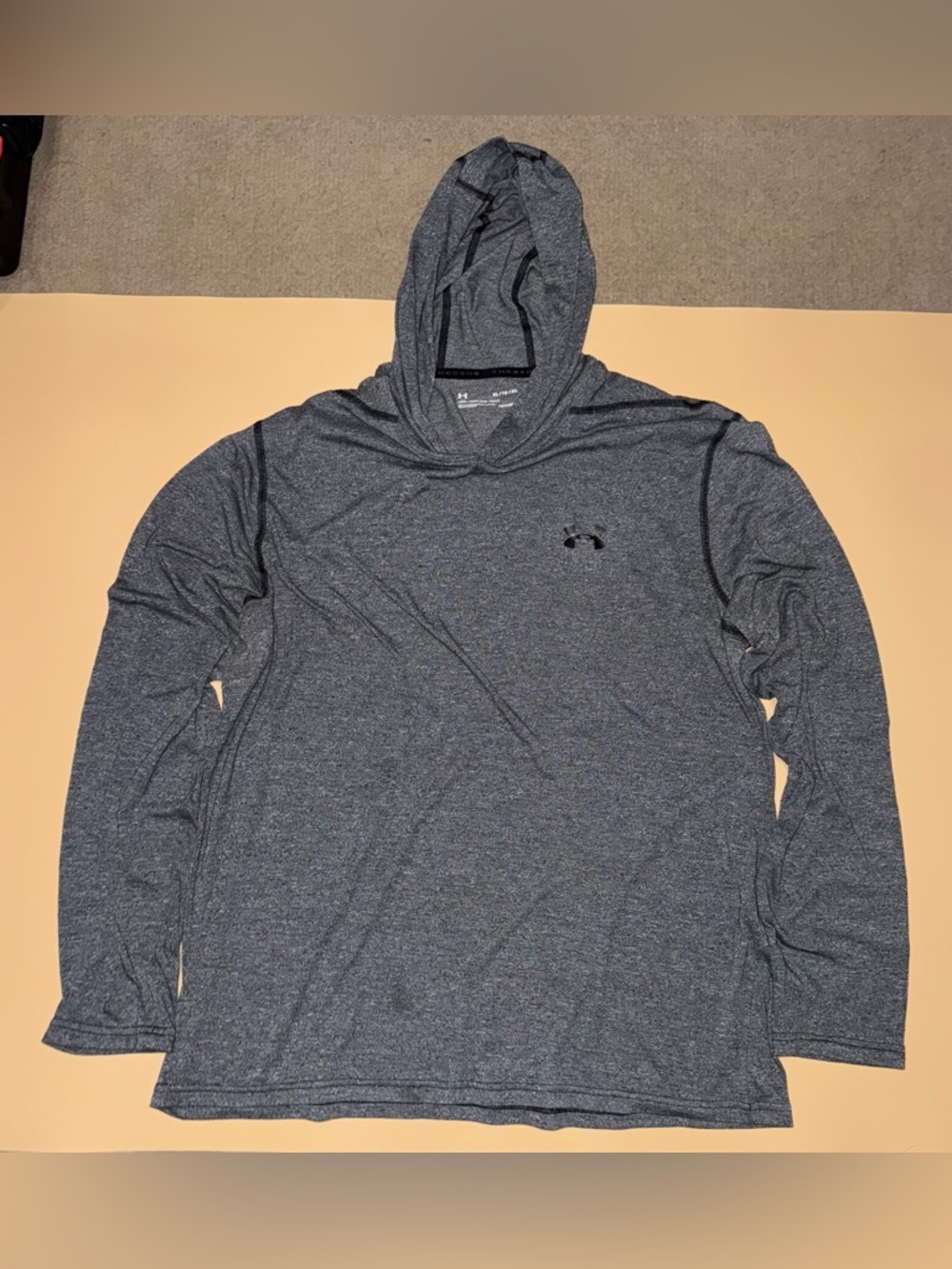 Under Armour Threadborne Hoodie Men’s XL HeatGear Lightweight Athletic Pullover